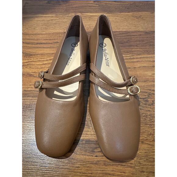 Bella Vita Women's Leather Daven Mary Jane Flats – Brown – Size 7.5 – NWOB - Picture 3 of 10